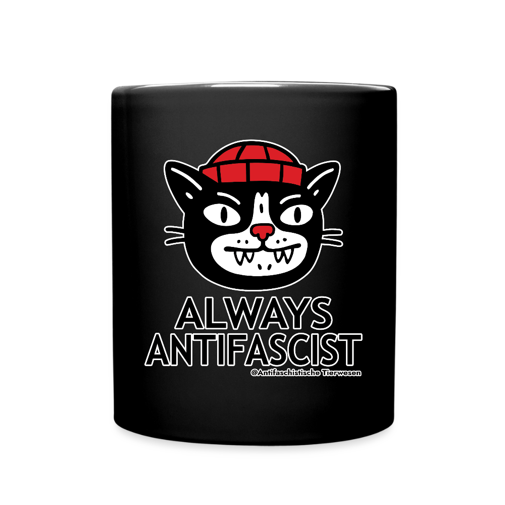 Always Antifascist Keramik-Tasse - Schwarz