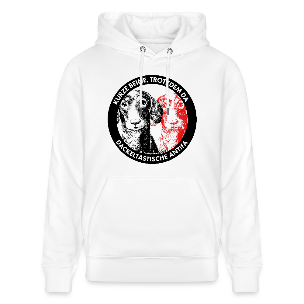 Dackeltastische Antifa Hoodie - Unisex & Bio - Weiß