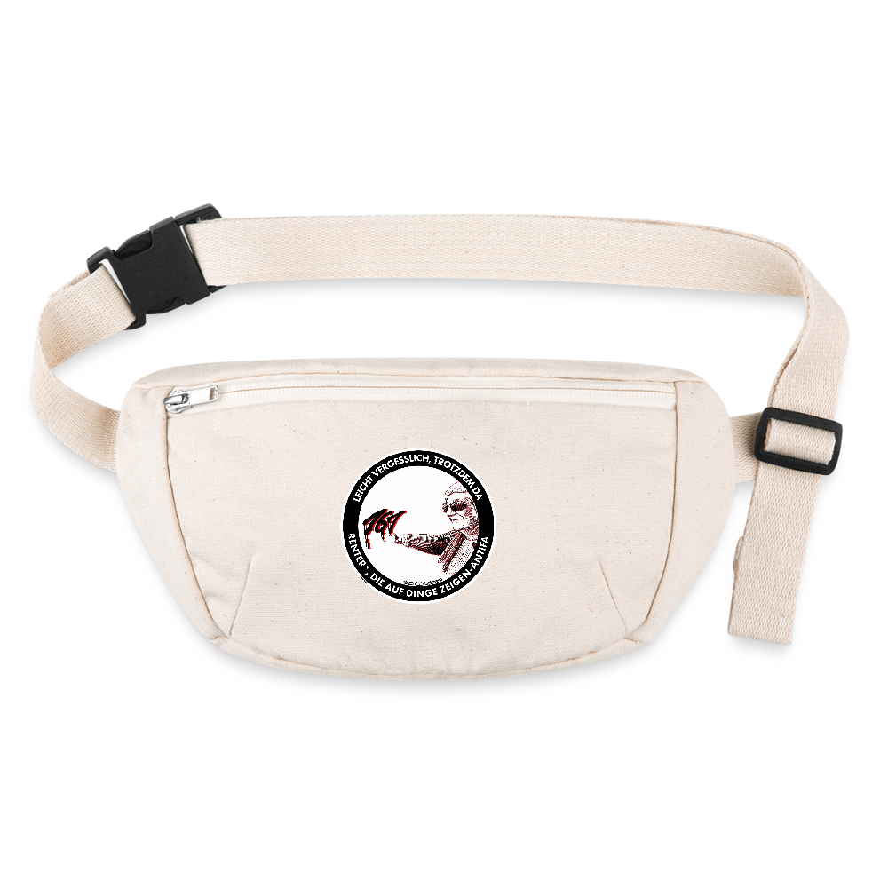 Rentner*innen-Antifa Gürteltasche - Bio - Naturweiß