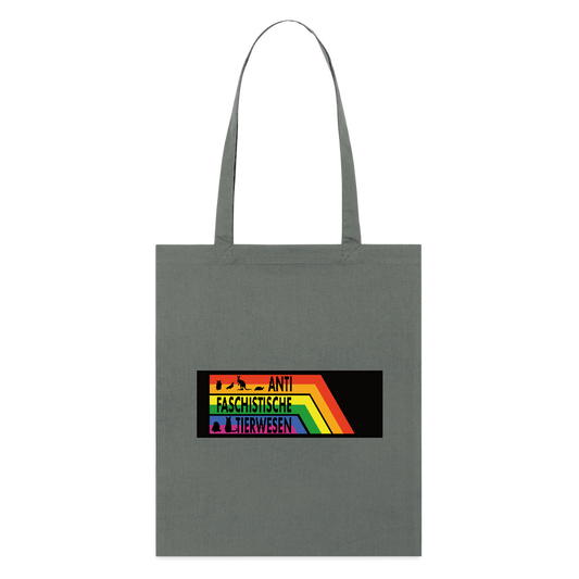 Antifaschistische Tierwesen Stoffbeutel - Bio - Anthrazit