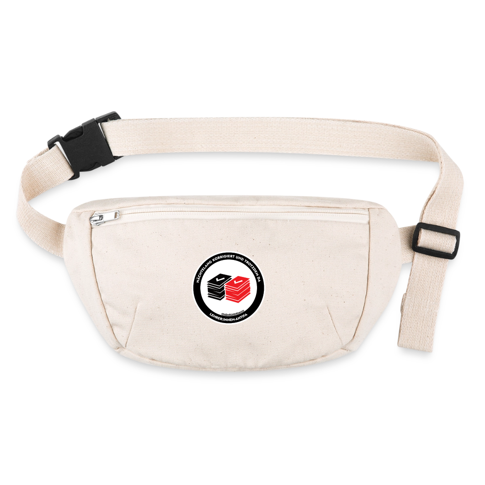 Lehrer:innen-Antifa Gürteltasche - Bio - Naturweiß