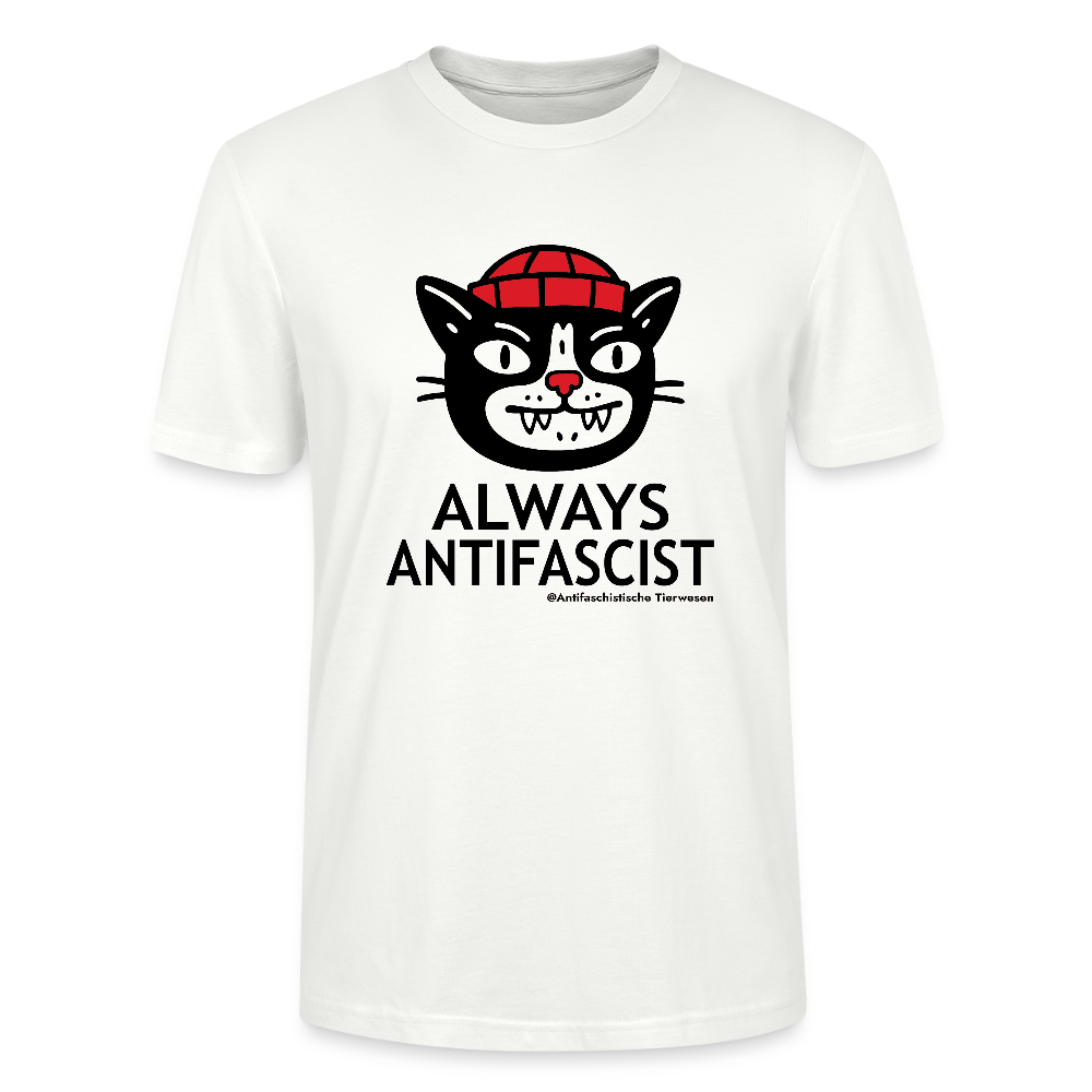 Always Antifascist T-Shirt - Unisex & Bio - Weiß