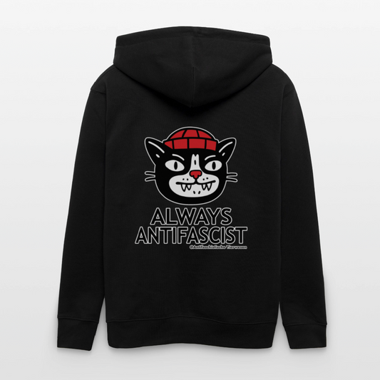 Always Antifascist Kapuzenjacke - Unisex & Bio - Schwarz
