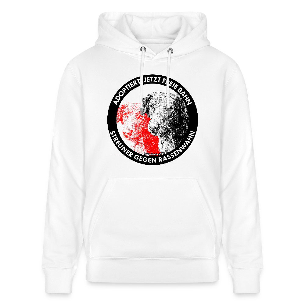 Streuner gegen Rassenwahn Hoodie - Unisex & Bio - Weiß