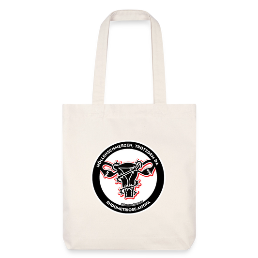 Endometriose-Antifa Stoffbeutel - Bio Heavyweight - Naturweiß