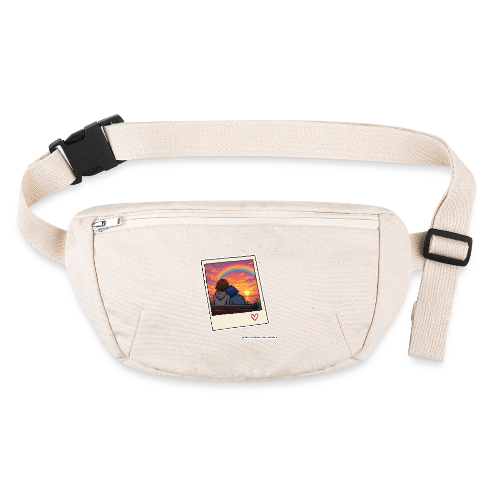 Polaroid Sonnenuntergang Gürteltasche - Bio - Naturweiß