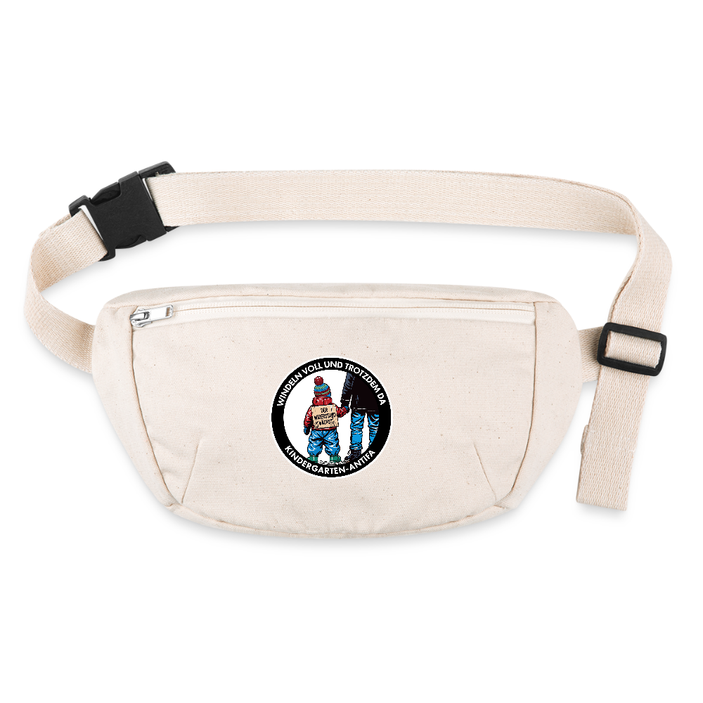 Kindergarten-Antifa Gürteltasche - Bio - Naturweiß