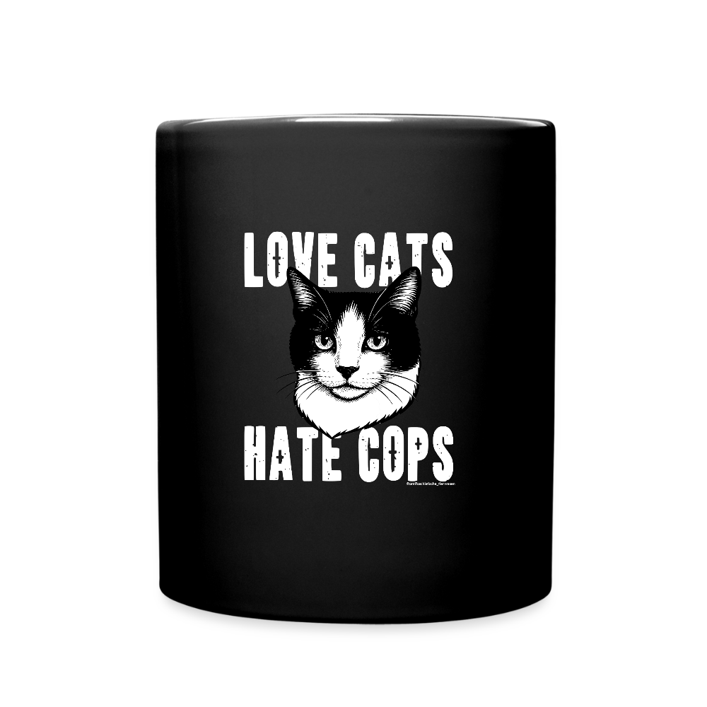 Love Cats Keramik-Tasse - Schwarz