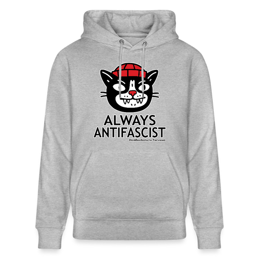 Always Antifascist Hoodie - Unisex & Bio - Grau meliert