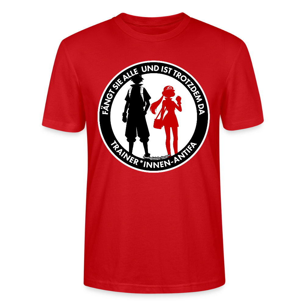 Trainer*innen-Antifa T-Shirt - Unisex & Bio - Rot