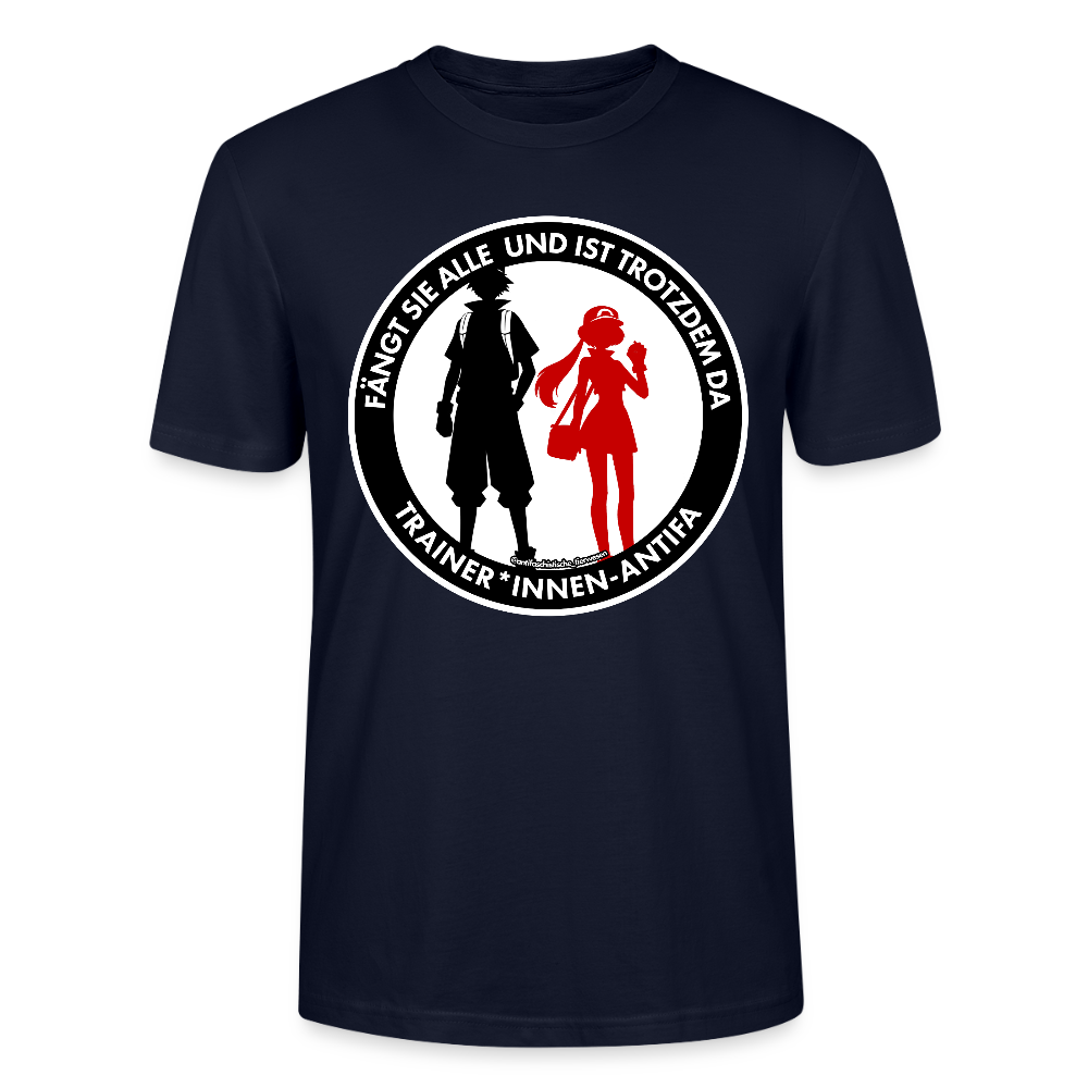 Trainer*innen-Antifa T-Shirt - Unisex & Bio - Navy