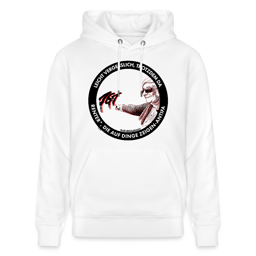 Rentner*innen-Antifa Hoodie - Unisex & Bio - Weiß