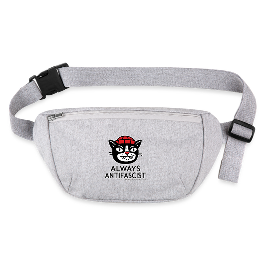 Always Antifascist Gürteltasche - Bio - Grau meliert