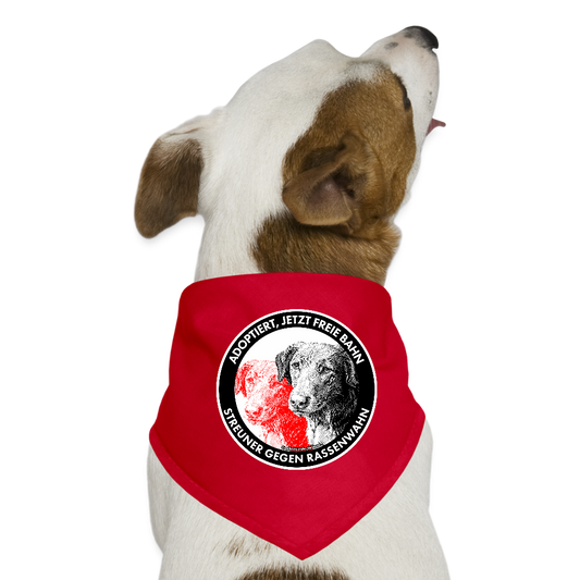 Streuner gegen Rassenwahn Hunde-Bandana - Rot