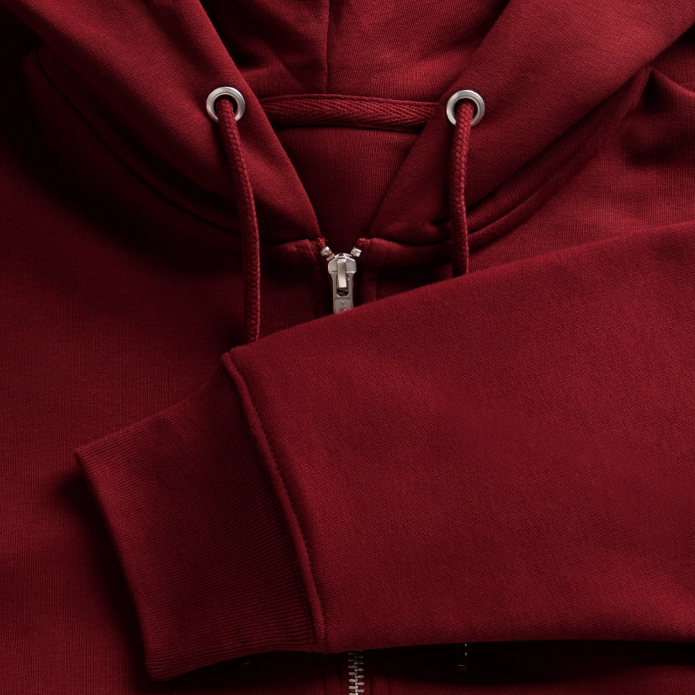 Rentner*innen-Antifa Kapuzenjacke - Unisex & Bio - Burgunderrot