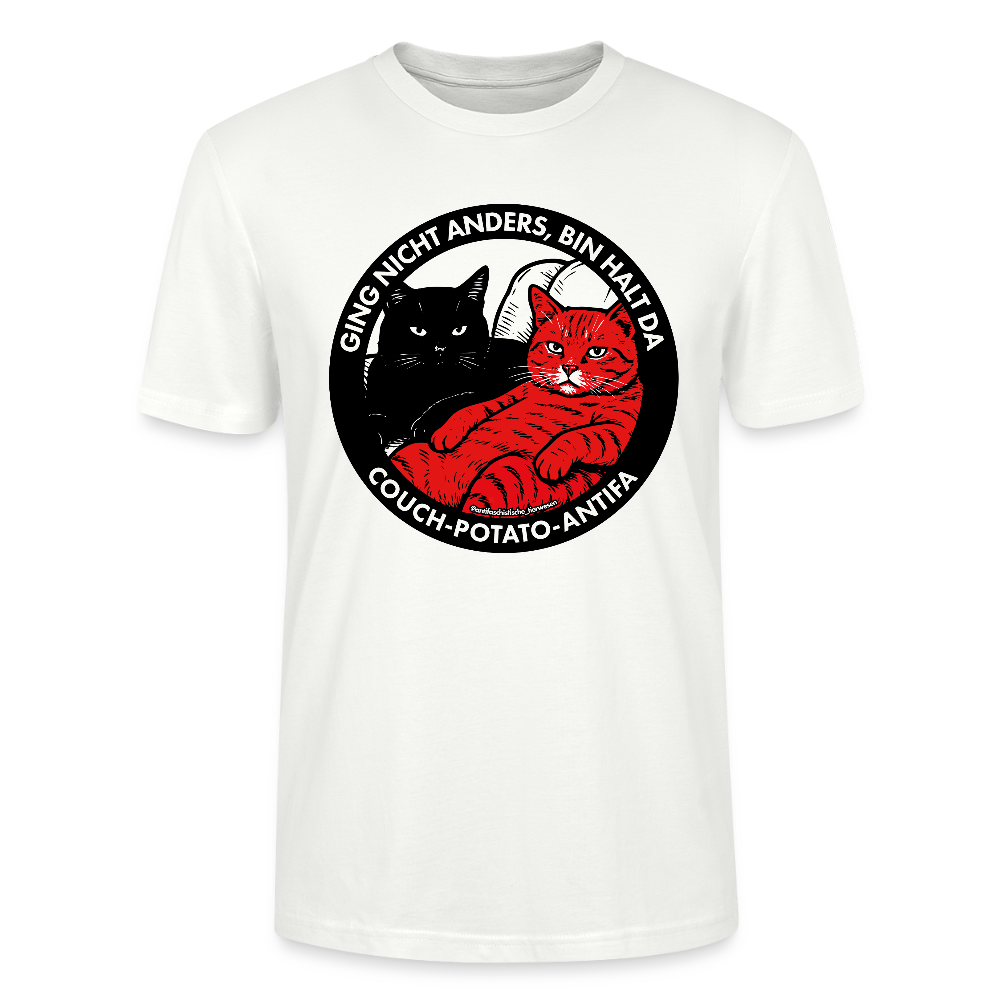 Couch-Potato-Antifa T-Shirt - Unisex & Bio - Weiß