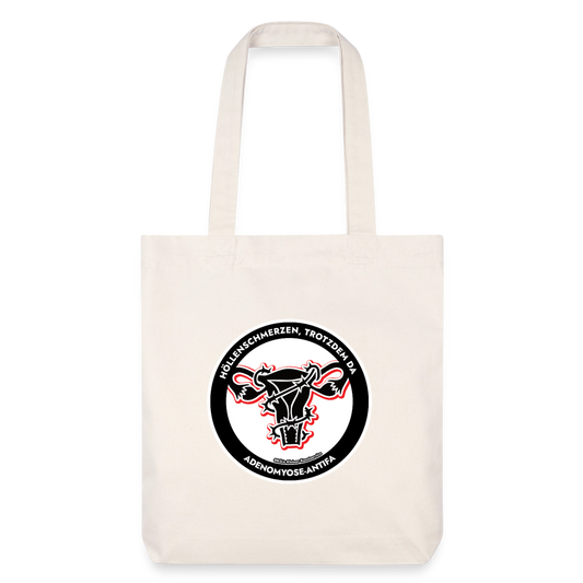 Adenomyose-Antifa Stoffbeutel - Bio Heavyweight - Naturweiß