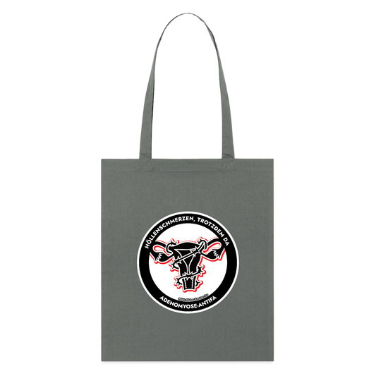 Adenomyose-Antifa Stoffbeutel - Bio - Anthrazit
