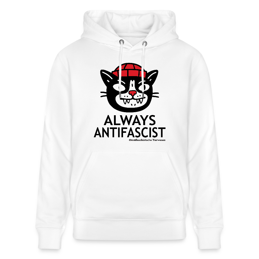 Always Antifascist Hoodie - Unisex & Bio - Weiß