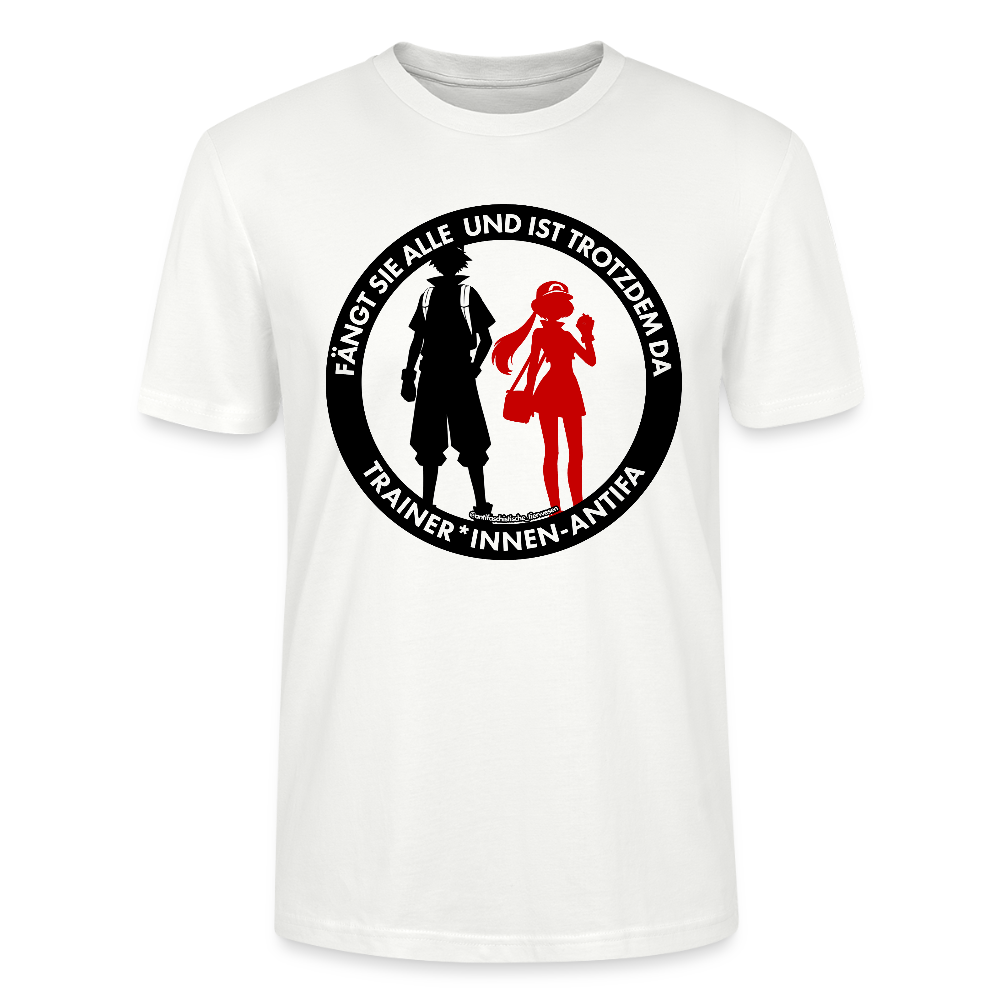 Trainer*innen-Antifa T-Shirt - Unisex & Bio - Weiß