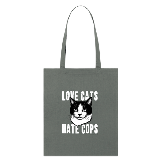 Love Cats Stoffbeutel - Bio - Anthrazit