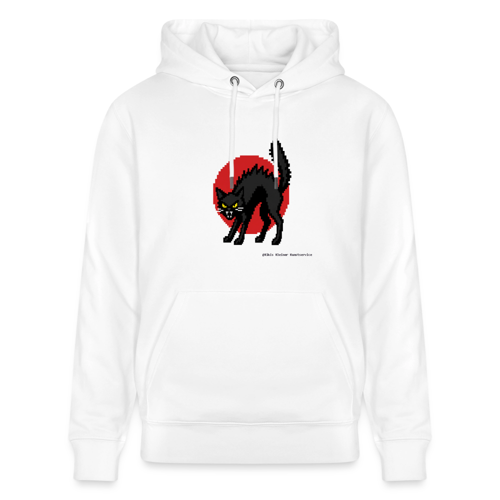 Sabotagekatze Hoodie - Unisex & Bio - Weiß