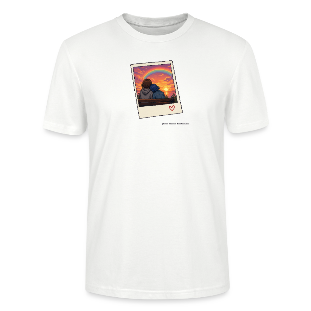 Polaroid Sonnenuntergang T-Shirt - Unisex & Bio - Weiß