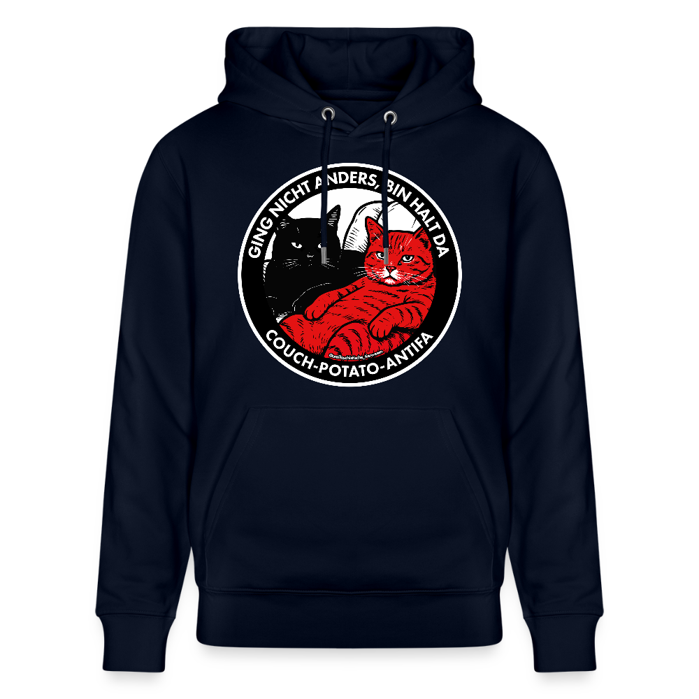 Couch-Potato-Antifa Hoodie - Unisex & Bio - Navy