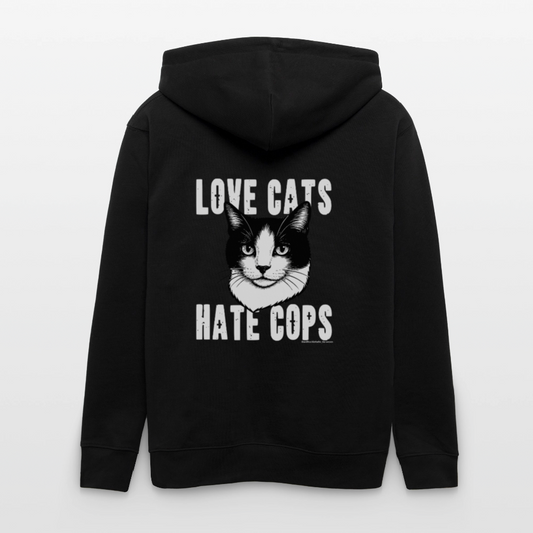 Love Cats Kapuzenjacke - Unisex & Bio - Schwarz