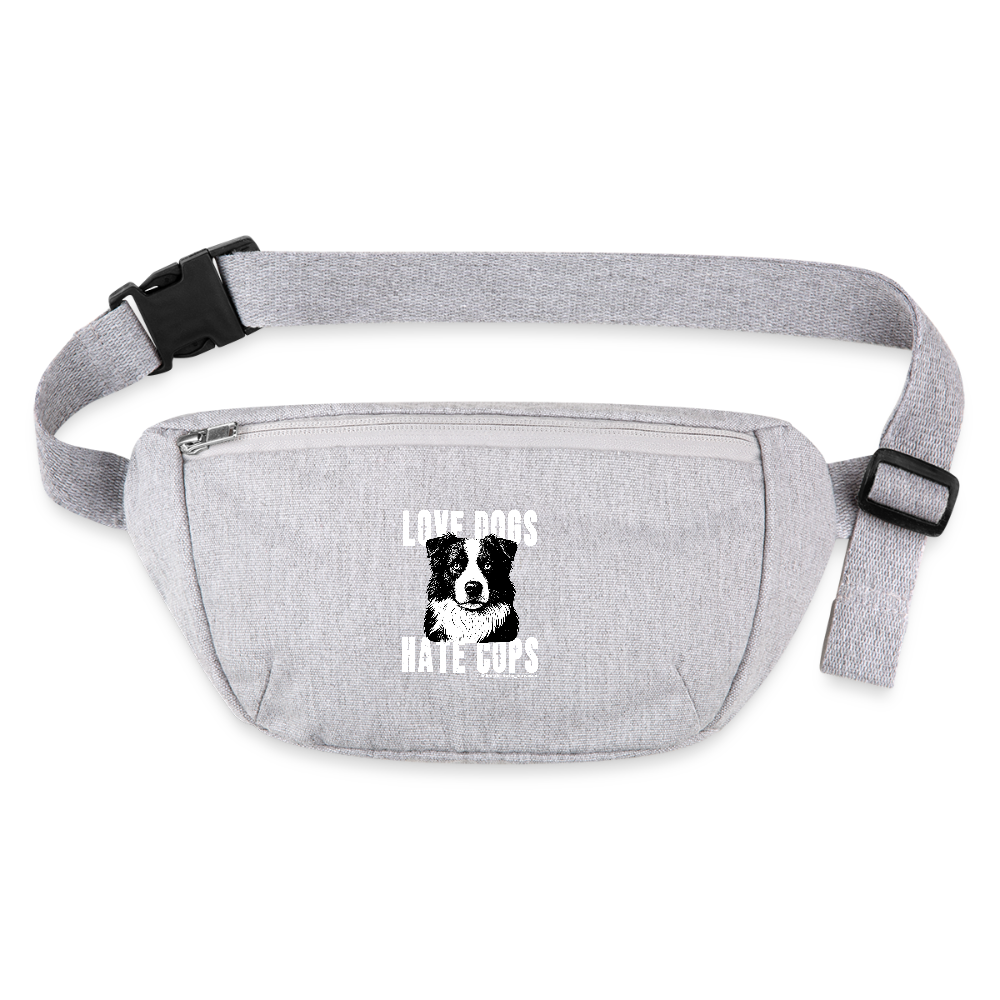 Love Dogs Gürteltasche - Bio - Grau meliert