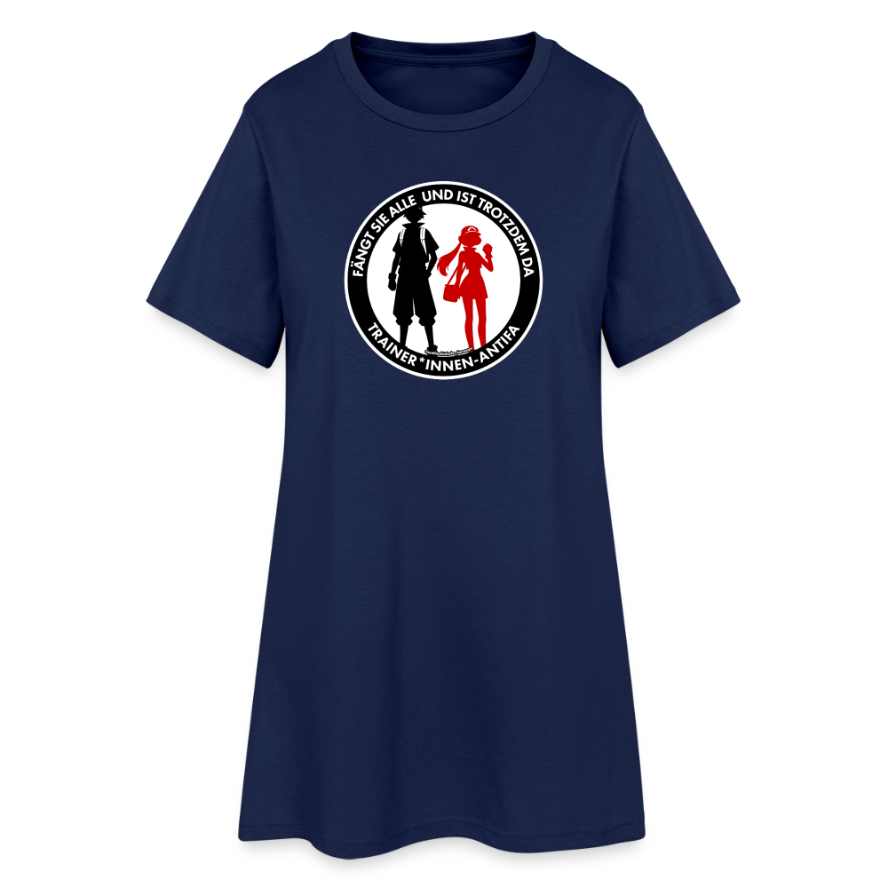 Trainer*innen-Antifa T-Shirt-Kleid - Light Navy