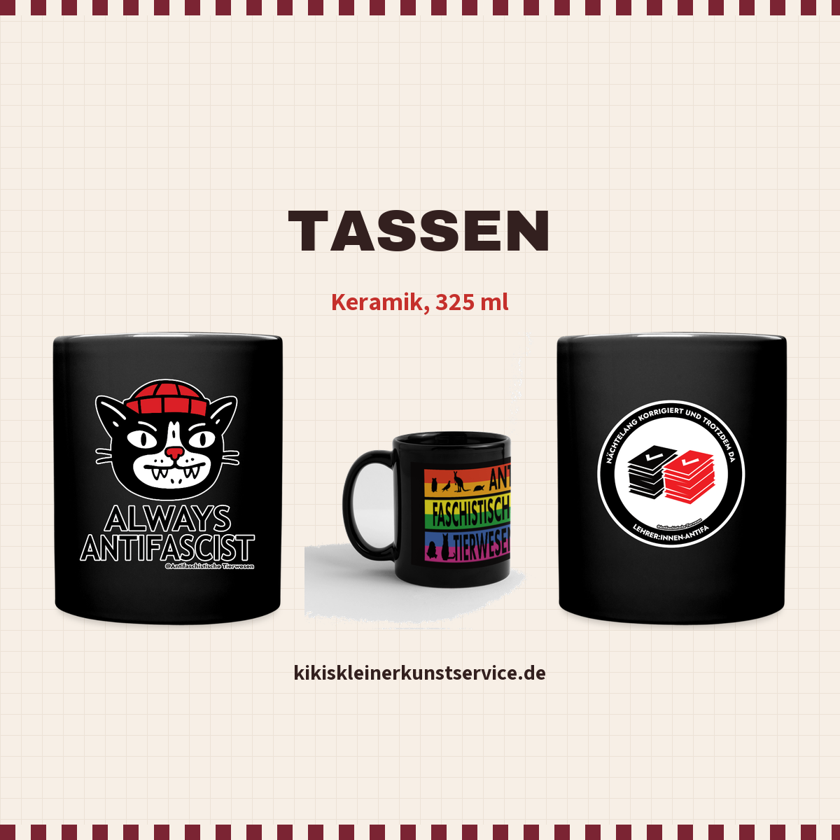 Tasse bei Kikis Kleiner Kunstservice