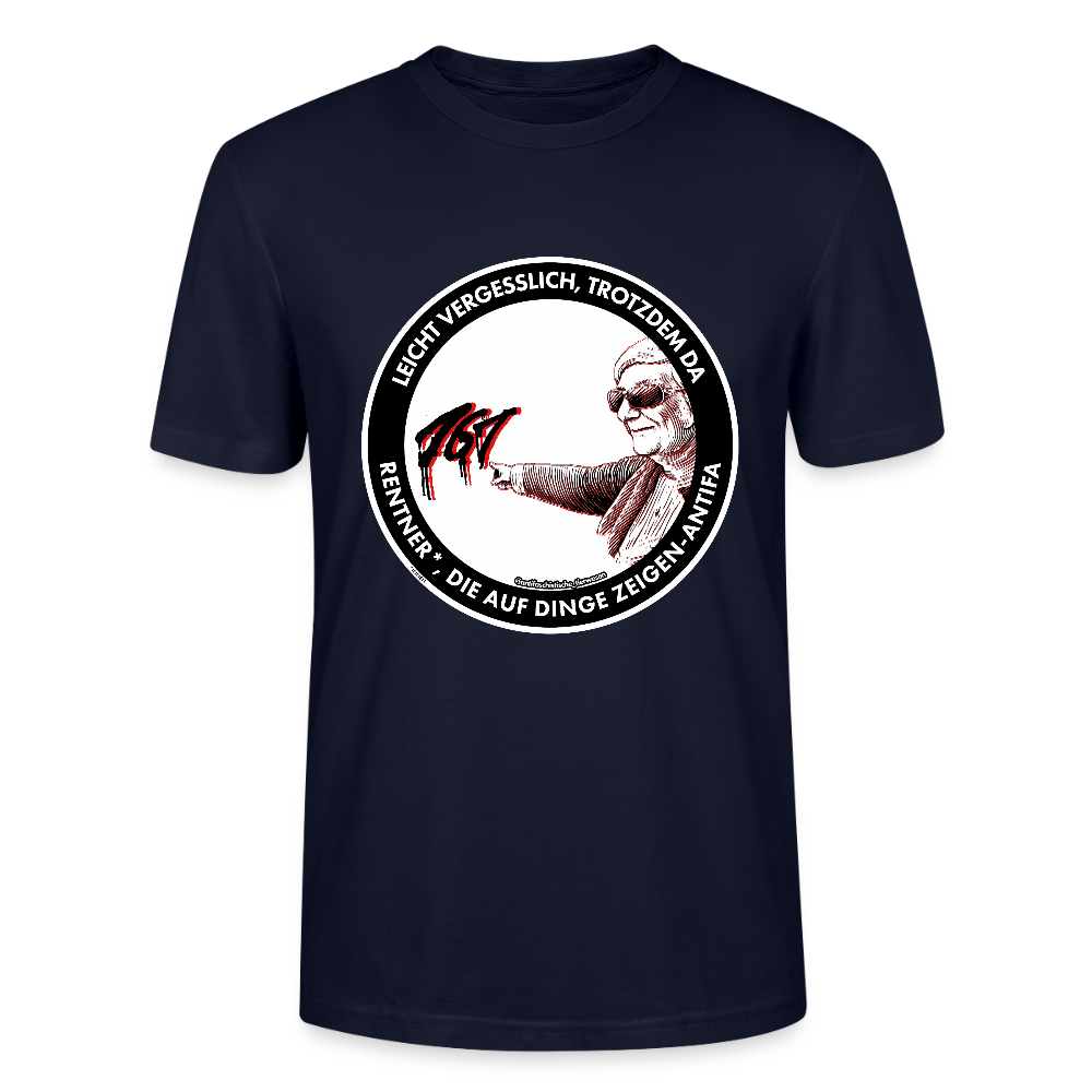 Rentner*innen-Antifa T-Shirt - Unisex & Bio - Navy
