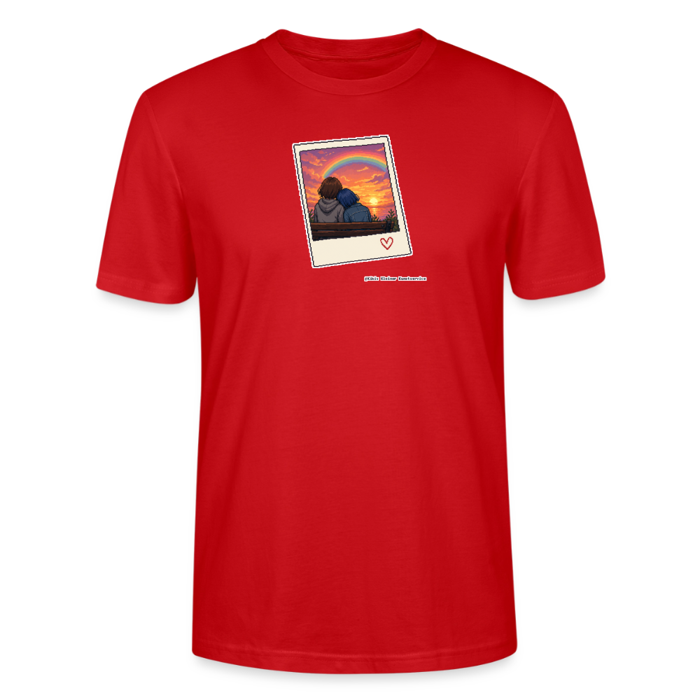 Polaroid Sonnenuntergang T-Shirt - Unisex & Bio - Rot