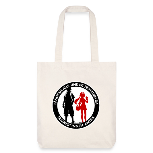 Trainer*innen-Antifa Stoffbeutel - Recycelt Heavyweight - Naturweiß