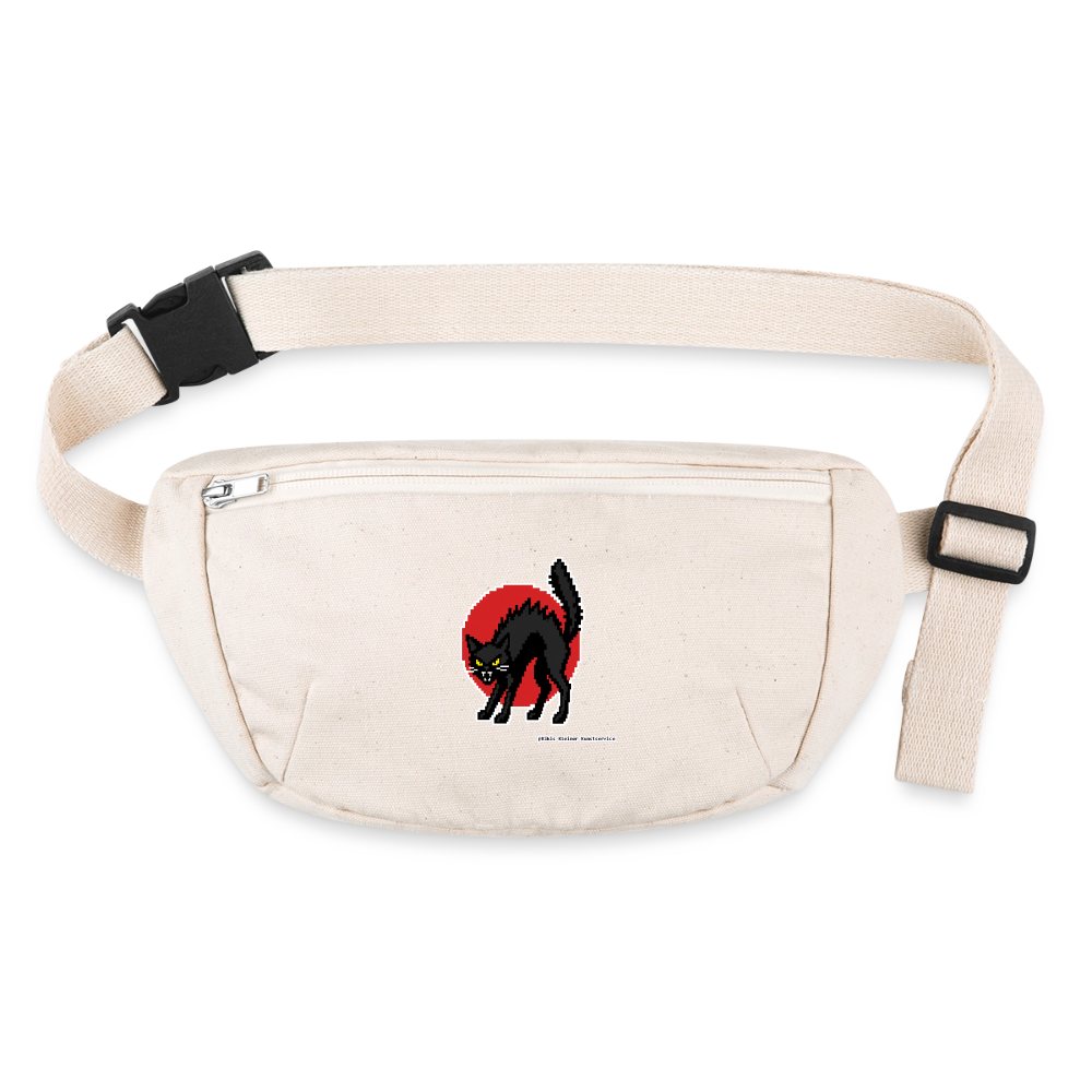 Sabotagekatze Gürteltasche - Bio - Naturweiß