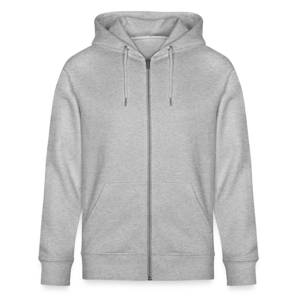 Kapuzenjacke - Unisex & Bio - Grau meliert