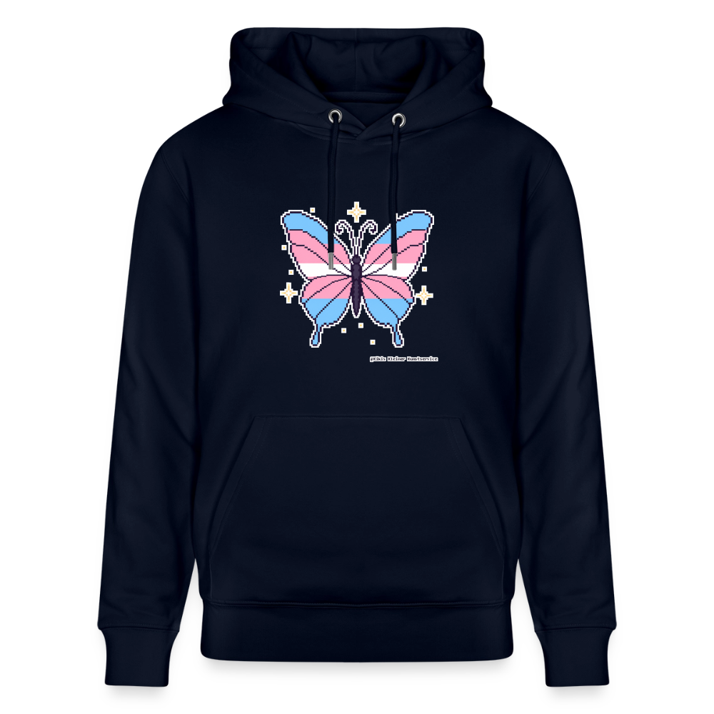 Trans-Schmetterling Hoodie - Unisex & Bio - Navy