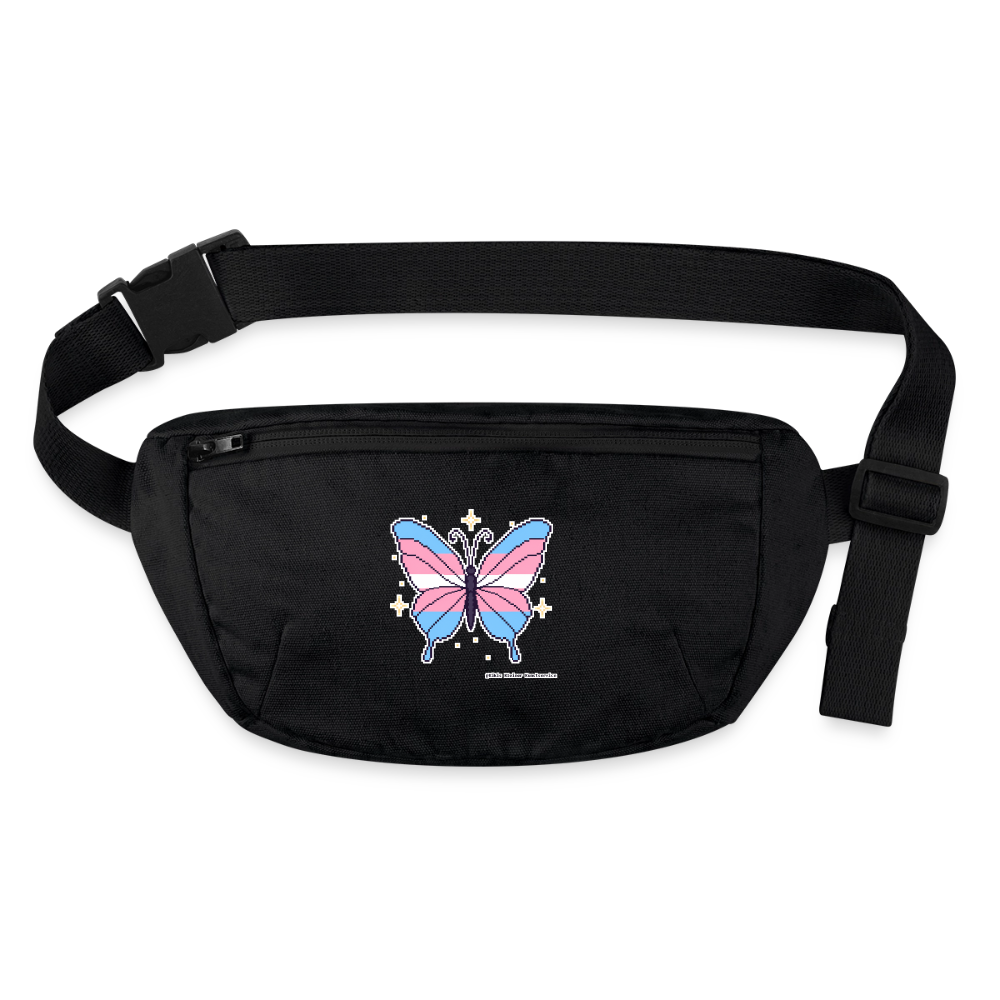 Trans-Schmetterling Gürteltasche - Bio - Schwarz