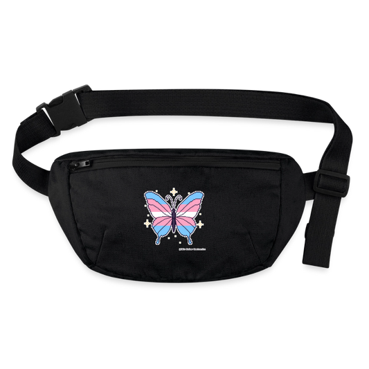 Trans-Schmetterling Gürteltasche - Bio - Schwarz