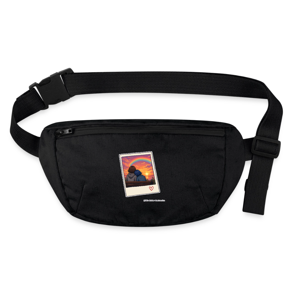 Polaroid Sonnenuntergang Gürteltasche - Bio - Schwarz