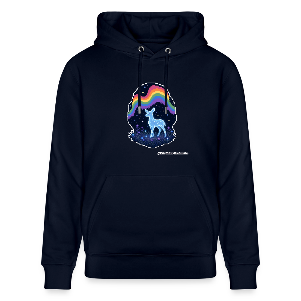 Reh im Polarlicht Hoodie - Unisex & Bio - Navy