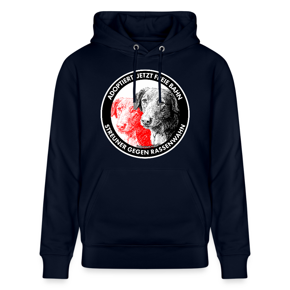 Streuner gegen Rassenwahn Hoodie - Unisex & Bio - Navy
