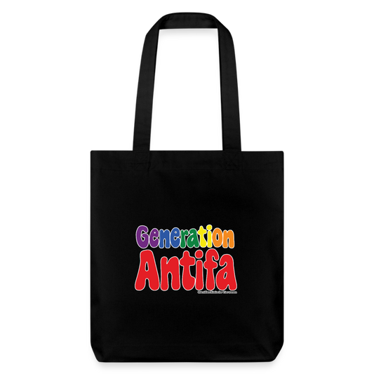 Generation Antifa Stoffbeutel - Recycelt Heavyweight - Schwarz