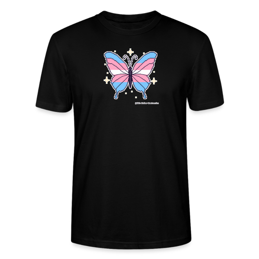 Trans-Schmetterling T-Shirt - Unisex & Bio - Schwarz
