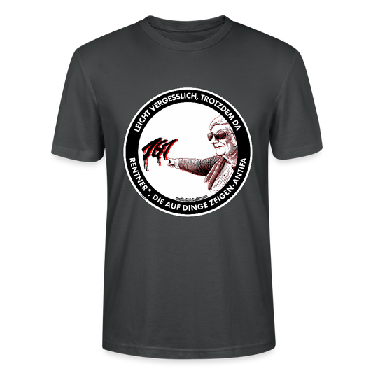 Rentner*innen-Antifa T-Shirt - Unisex & Bio - Anthrazit