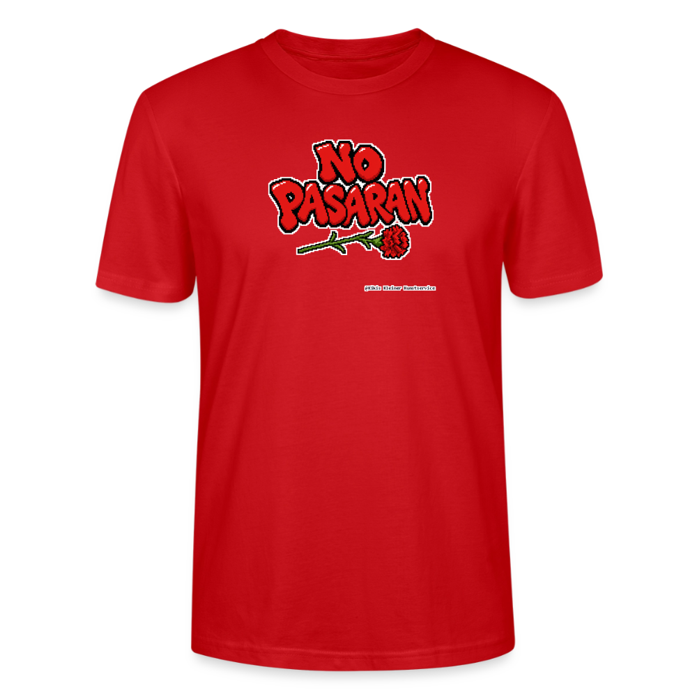 No Pasarán mit Nelke T-Shirt - Unisex & Bio - Rot