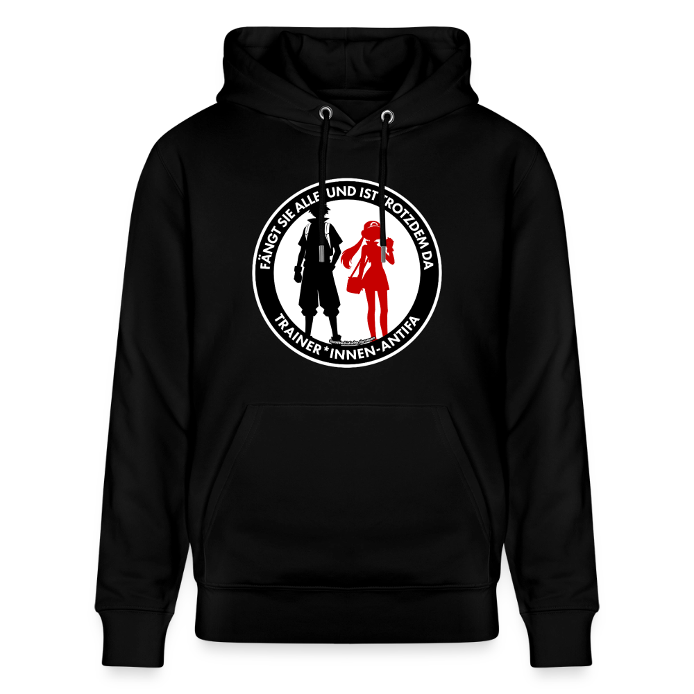 Trainer*innen-Antifa Hoodie - Unisex & Bio - Schwarz