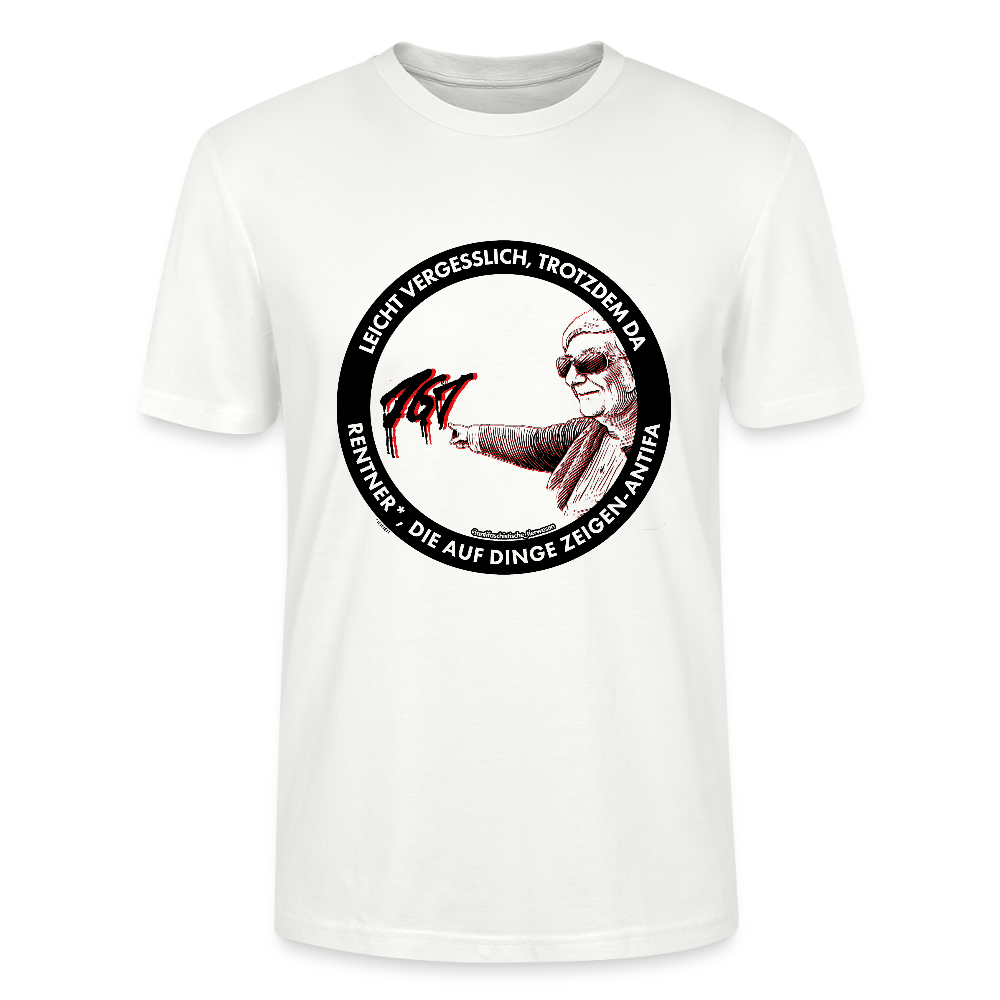 Rentner*innen-Antifa T-Shirt - Unisex & Bio - Weiß
