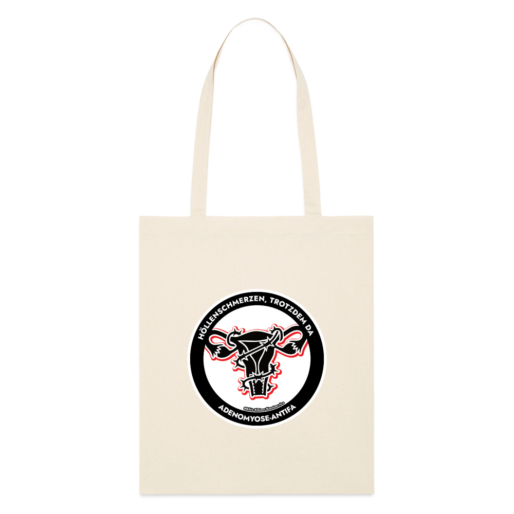 Adenomyose-Antifa Stoffbeutel - Bio - Natur